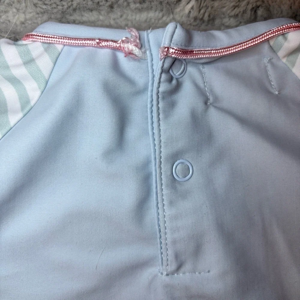 Mud Pie Baby Girl Swimsuit Mermaid Size 12-18 Months SPF 50 Tutu Two Piece